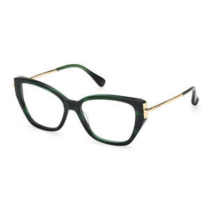 MaxMara MM5117 098 Acatate Green Havana Cat Eye Optical Eyeglasses Designer